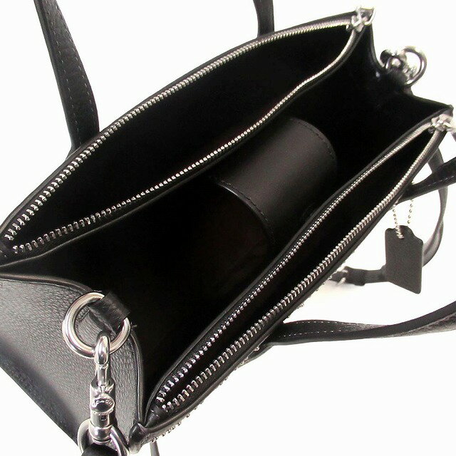 コーチ レザーバッグ COACH アウトレット シグネチャー リベット ニーナ スモール トート バッグ ショルダーバッグ CX266 SVBK n241210