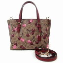 コーチ バッグ COACH アウトレット モリー トート バッグ 25 シグネチャー キャンバス チェリー プリント ショルダーバッグ CZ772 IMTAM n250416(4)