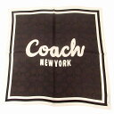 コーチ スカーフ COACH アウトレット シグネチャー カーシヴ コーチ スクリプト プリント シルク バンダナ スカーフ CZ548 n250416