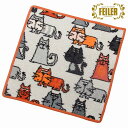 FEILER フェイラー ハンカチ ハンドタオル タオルハンカチ Cats キャット 猫 30cm シナモン