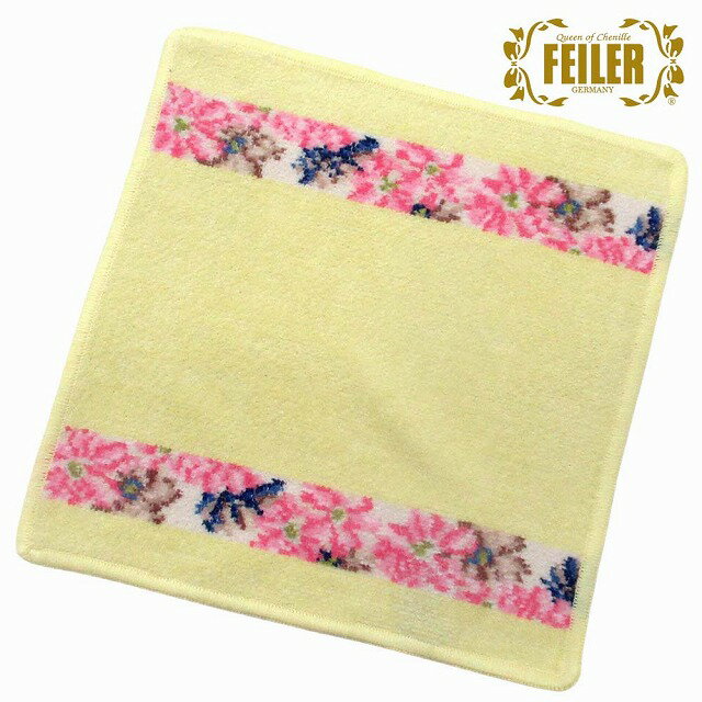 FEILER フェイラー ハンカチ タオル タオルハンカチ 25cm Cosmos Beige 花柄 COSMOS103