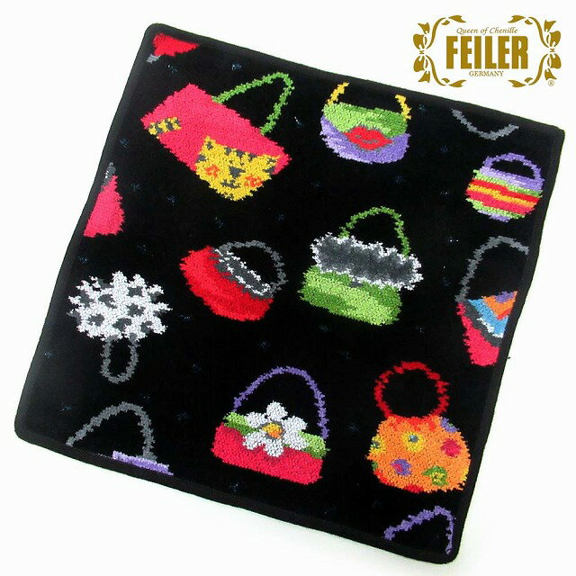 FEILER フェイラー ハンカチ タオル タオルハンカチ 30cm CRAZYBAGS010 クレイジーバッグ ブラック n250212