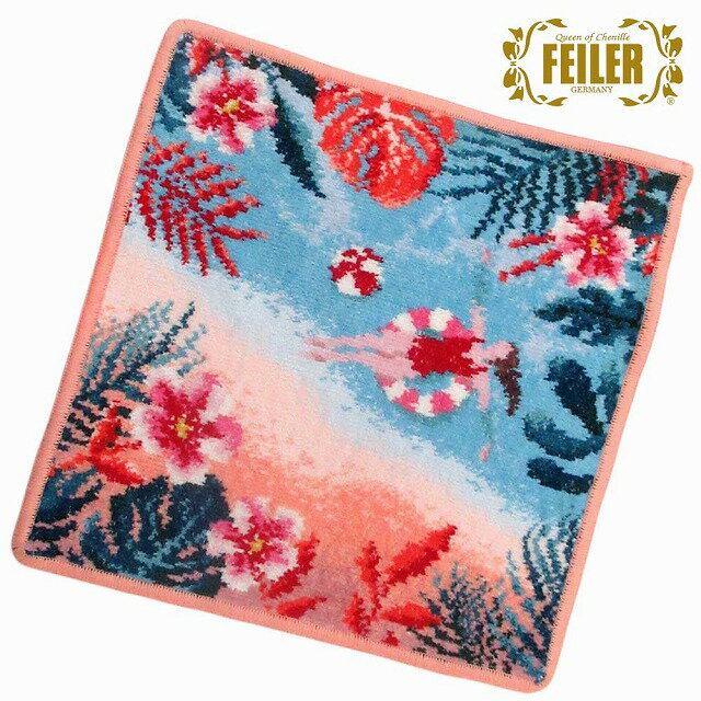 FEILER フェイラー ハンカチ タオル タオルハンカチ 25cm Playa Tropical 116　アプリコット プラヤ ト..