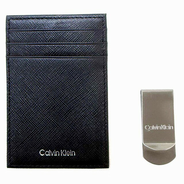 カルバンクライン Calvin Klein カルバンクライン アウトレット サイフ リファインド サフィアーノ カードケース マネークリップ セット 4D1016G 001 n250723