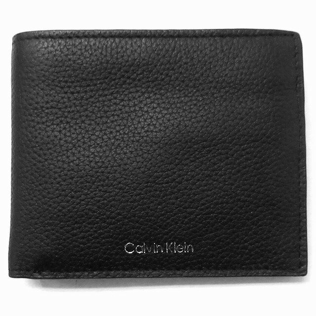 Calvin Klein カルバンクライン アウトレット 箔押し ロゴ 二つ折り ウォレット メンズ 二つ折り財布 4D1062G 001