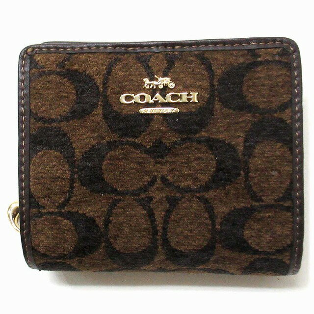 Rakuten - 【楽天スーパーSALE 割引商品】コーチ 財布 COACH アウトレット シグネチャーシェニール スナップ 二つ折り財布 CCQ32 IMA7U
