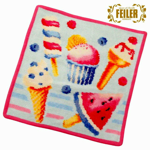 FEILER フェイラー ハンカチ タオル ICE IN THE SUNSHINE アイス・イン・ザ・サンシャインアイス 限定柄 n251112