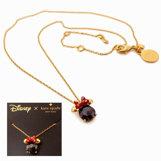 乐天商城 - Kate spade ケイトスペード アウトレット アクセサリー DISNEY ディズニー コラボ ミニーマウス モチーフ ペンダント ネックレス K9174 960