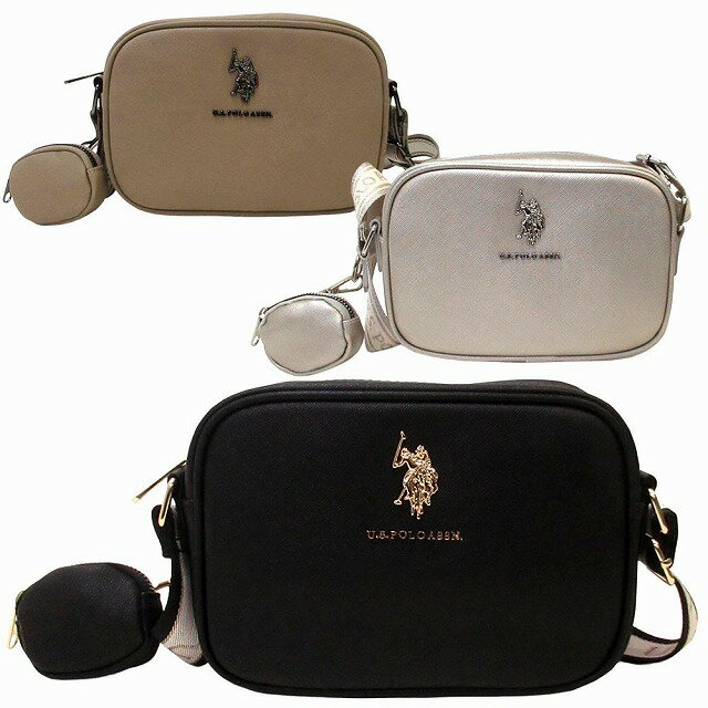 Rakuten - 【楽天スーパーSALE 割引商品】U.S. POLO ASSN. ユーエスポロアッスン バッグ CLASSIC ZIP CROSSBODY クロスボディ ショルダーバッグ ポーチ付き 27A401AA