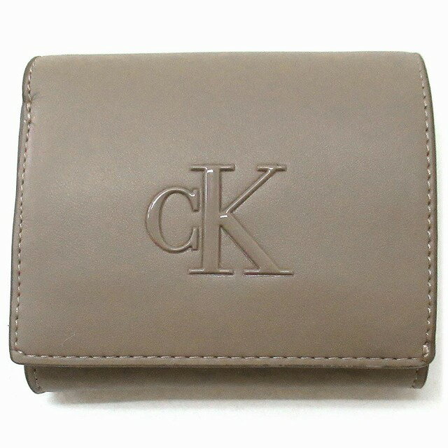 乐天商城 - Calvin Klein カルバンクライン アウトレット サイフ モノグラム コンパクトウォレット 三つ折り財布 4F1156G 200 VFU n260326