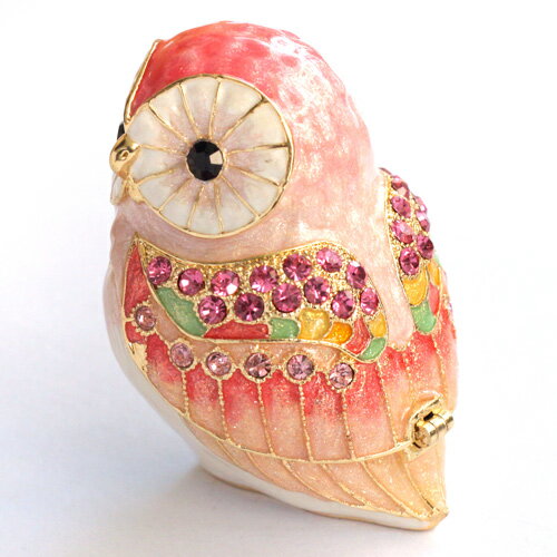 【ジュエリーボックス】 Lフクロウピンク ジュエリーボックス ピンク EX4471 n70215 【ジュエリーボックス】 Lフクロウピンク ジュエリーボックス ピンク EX4471 n70215