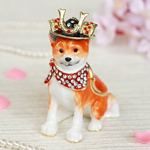 Rakuten - ジュエリーボックス ふくと兜 しば犬 赤柴 EX538-1 999