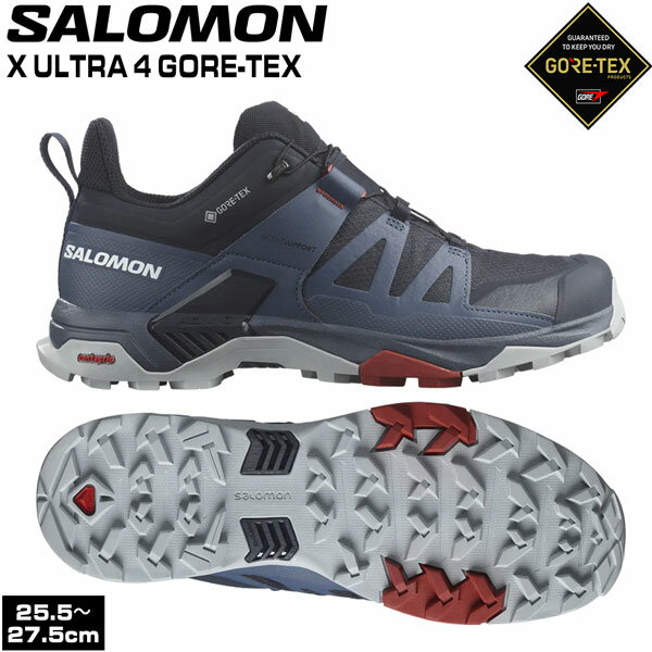 л ȥå ȥ 24SS SALOMON  X ULTRA 4 GTX åȥ4ƥå Carbon/BeringSea/PearlBlue