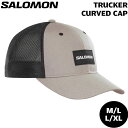 oR gbLO g 24SS SALOMON T TRUCKER CURVED CAP gbJ[J[uhLbv FrostGray/DEEPBLACK