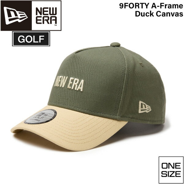 ニューエラ ゴルフ キャップ NEW ERA GOLF 940AF DUCK CANVAS NOLV