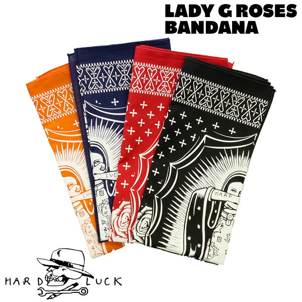 MOVE selectのバンダナ ハードラック HARD LUCK LADY G ROSES BANDANA メール便配送｜アングル2