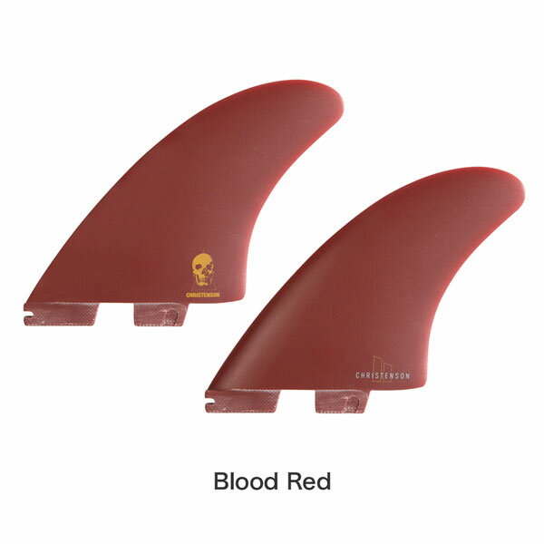 サーフボードフィン FCS2 FCSII CHRISTENSON TWIN FIN SET PG M-L BLOOD RED クリステンソン ツインフィン