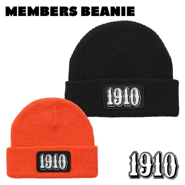 帽子 ニット帽 24FW 1910 ナインティーンテン メンバーズビーニー MEMBERS BEANIE メール便