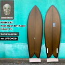 クリステンソン フィッシュ Christenson FISH 5’8” Root Beer Tint Sand Finish PU JPCC0020 ツイン Futures Fin Box 50本限定 クリステンソン本人シェイプ サーフボード フィッシュ