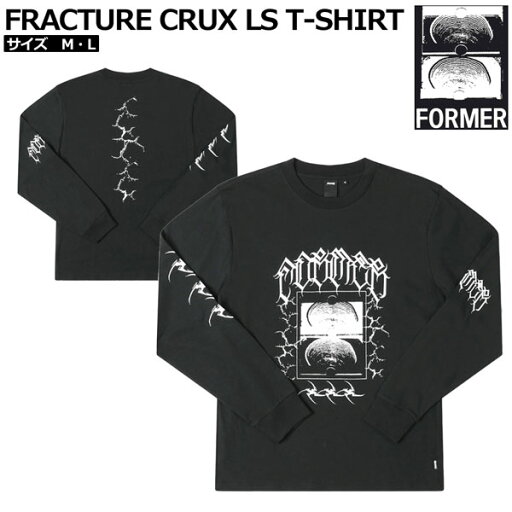 Tシャツ フォーマー FORMER FRACTURE CRUX LS T-SHIRT BLACK Dion Agius メール便配送