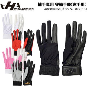 野球 キャッチャー専用 守備用手袋 ハタケヤマ HATAKEYAMA 一般用 捕手専用 守備手袋 片手 左手用(右投げ用) メール便配送