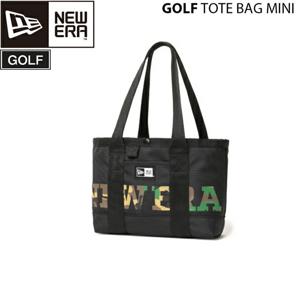 乐天商城 - ニューエラ ゴルフ トートバッグ NEW ERA TOTEバック ミニ ブラックカモ 約6L GOLF ポリエステル