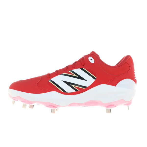 ニューバランス スパイク New Balance 野球 シューズ ウレタンソール 埋め込み金具 一般用 3000v7 Metal TR7 レッド ワイズ2E P革加工不可