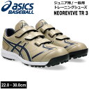 アシックス トレーニングシューズ ベースボール asics 野球 一般 ジュニア用 NEOREVIVE TR3 1123a042 ウッドクリープ/ミッドナイト