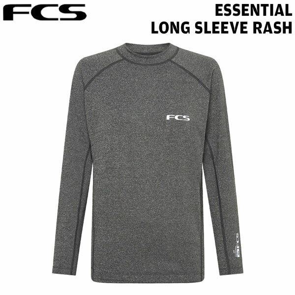 エフシーエス ラッシュガード FCS Essential LS Rash Vest Heather Grey 長袖 UPF50+ サーフィン