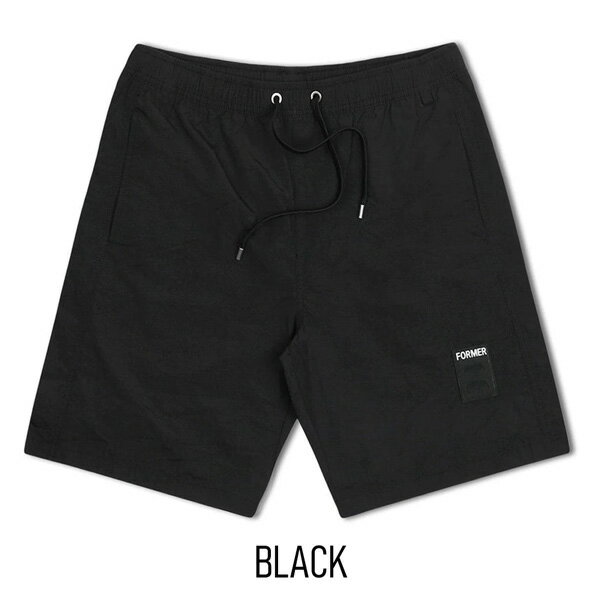 フォーマー サーフトランクス FORMER SWANS BAGGY SWIM TRUNK BLACK スワンズ バギー トランクス FBO-24101