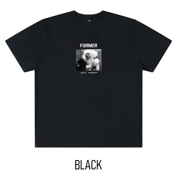 フォーマー Tシャツ FORMER WAR POODLE T-SHIRT BLACK ウォープードル Tee FTE-25209 メール便配送