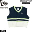 ニューエラ ゴルフウェア 女性用 Knit Vest NEW ERA GOLF レディース 鹿の子 ニットベスト ネイビー