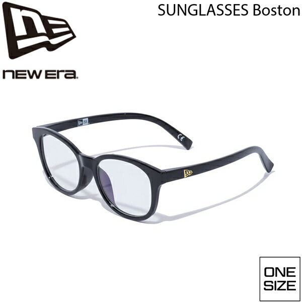 乐天商城 - ニューエラ サングラス NEW ERA SUNGLASSES ボストン シャイニーブラック/ライトブルー