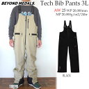 【予約】 25-26 ビヨンドメダル テックビブパンツ3L BEYOND MEDALS TECH BIB PANTS 3L スノーボード ウエア パンツ 25-26-PT-BML