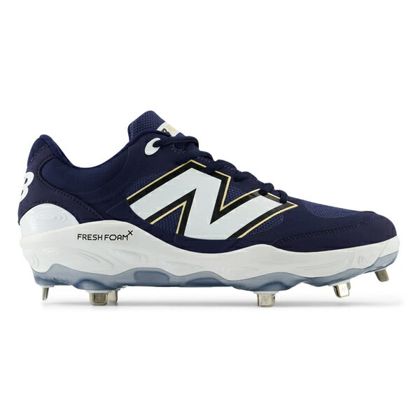 ニューバランス スパイク New Balance 野球 シューズ ウレタンソール 埋め込み金具 一般用 3000v7 Metal TN7 ネイビー ワイズ2E P革加工不可