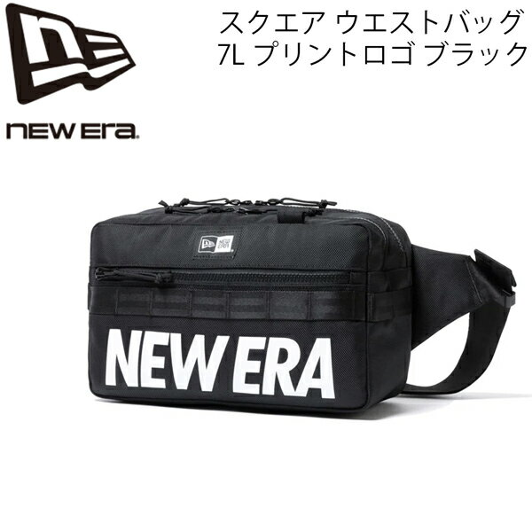 ニューエラ ウエストバック NEW ERA SQUARE ウエスト バッグ NELOGO 約7L ブラック ホワイト 251 ウェストポーチ