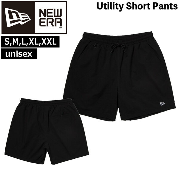 ニューエラ サーフトランクス NEWERA ユーティリティ ショートパンツ ブラック 海パン 水陸両用 ポリエステル メール便配送