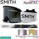 25-26 スミス スカッドエックスエル アリスロビンソン SMITH SQUAD XL ALICE ROBINSON AC CP SUN PLATINUM MIRROR CP STORM YELLOW FLASH スキー スノーボード ゴーグル 25-26-GG-SMT