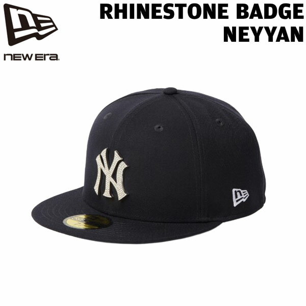 乐天商城 - ニューエラ キャップ NEW ERA 5950 ラインストーン バッジロゴ ニューヨーク・ヤンキース ネイビー 帽子