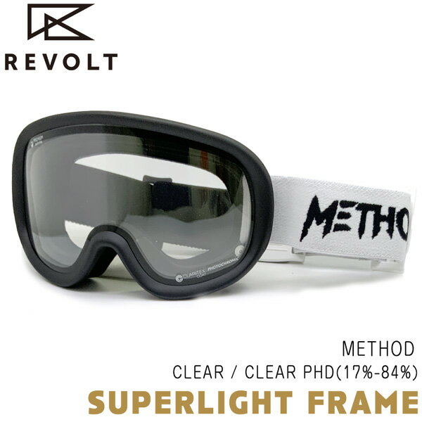 Accessories - 25-26 リボルト スーパーライトフレーム メソッド REVOLT SUPERLIGHT FRAME CLEAR CLEAR PHD スキー スノーボード ゴーグル