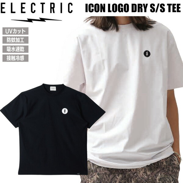 乐天商城 - エレクトリック Tシャツ ELECTRIC ICON LOGO DRY S/S TEE アイコンロゴ ドライ UVカット 防蚊加工 吸水速乾 接触冷感 E26ST31 26SS メール便配送