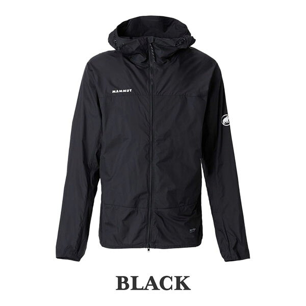 マムート メロンウルトラライトウインドブレーカーフーデッドジャケット MAMMUT MERON UL WB HOODED JACKET AF MEN BLACK BLACK S M L XL 3