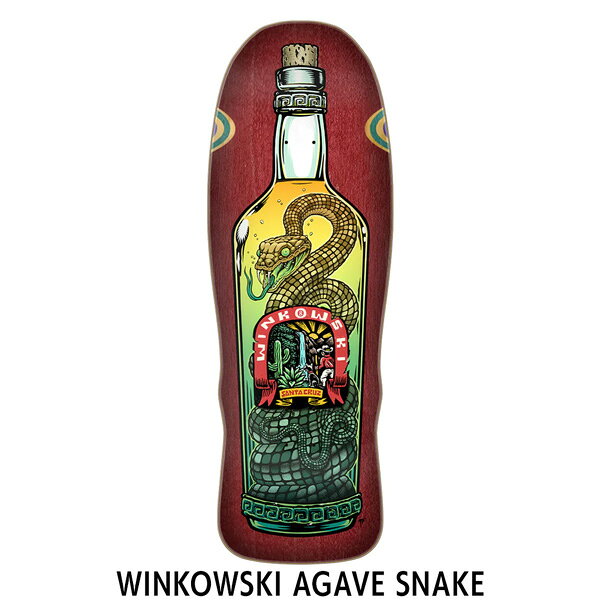 MOVE selectのスケボー デッキ サンタクルーズ SANTACRUZ WINKOWSKI AGAVE SNAKE 10.35｜アングル3