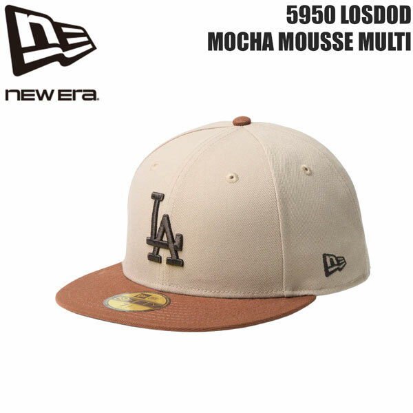 樂天商城 - ニューエラ キャップ NEW ERA 5950 ロサンゼルス・ドジャース MOCHA MOUSSE MULTI 帽子