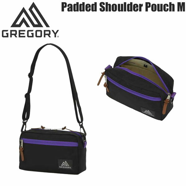 Pouch - グレゴリー パデッドショルダーポーチM ブラックXパープル GREGORY ポーチ バッグ