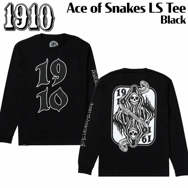 樂天商城 - 1910 ロンT 長袖 ACE OF SNAKES LS TEE ms126258 メンズ ストリート グラフィックT プリントT スケート スノーボード