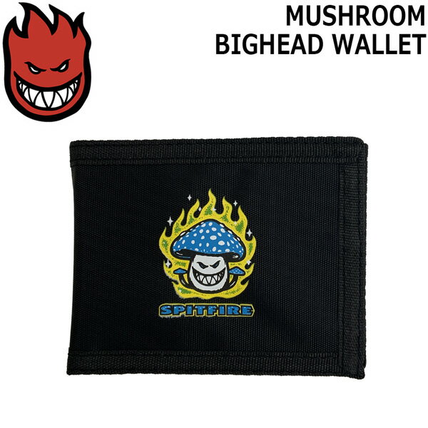 Rakuten - スピットファイア 財布 SPITFIRE MUSHROOM BIGHEAD WALLET - Bi-Fold Wallet BLACK/YELLOW マッシュルーム ビッグヘッド ウォレット メール便配送