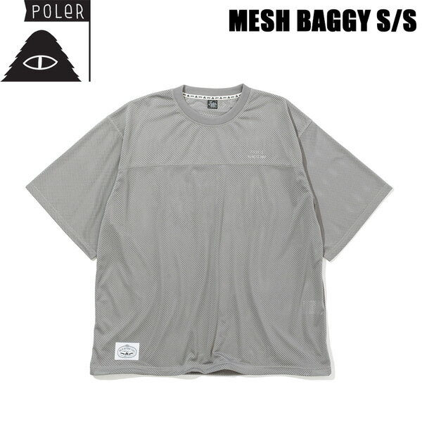 樂天商城 - POLER MESH BAGGY SS ポーラー メッシュ 半袖 Tシャツ メンズ レディース ビッグシルエット 通気性 速乾 ストリート アウトドア 夏 涼しい 正規品 メール便配送
