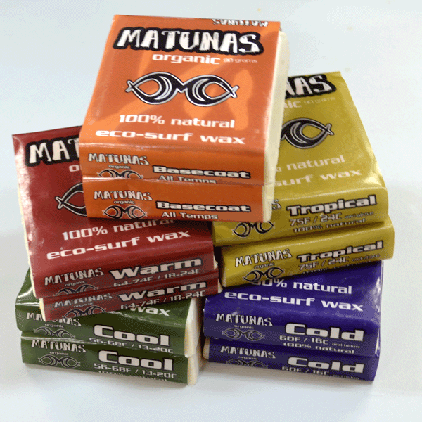 環境に優しいサーフワックス　マツナス　MATUNAS WAX　オーガニックワックス　サーフィン