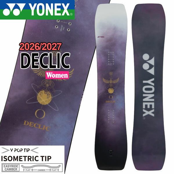 乐天商城 - 予約 26-27 YONEX DECLIC ヨネックス デクリック スノーボード 板 グラトリ 初心者 ソフトフレックス 軽量 ツインチップ レディース 26-27-BO-YNX 135 138 141 144
